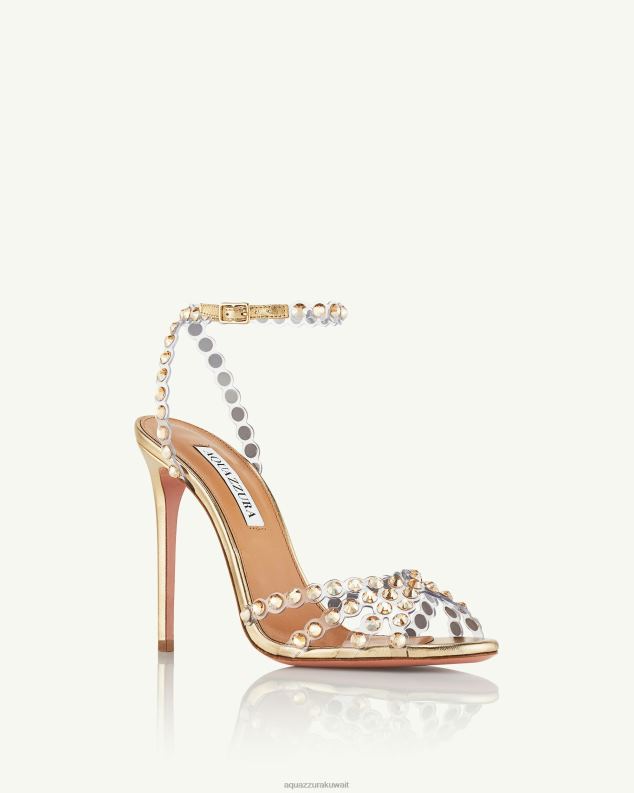 Aquazzura صندل تيكيلا بليكسي 105 ذهب HNZRT106