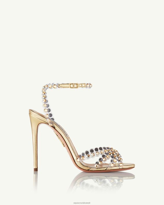 Aquazzura صندل تيكيلا بليكسي 105 ذهب HNZRT106