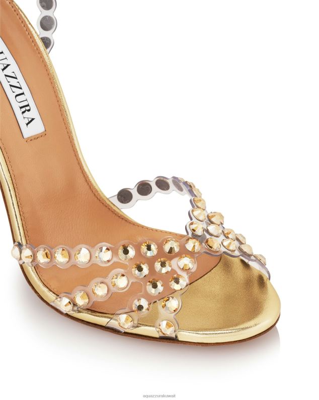 Aquazzura صندل تيكيلا بليكسي 105 ذهب HNZRT106