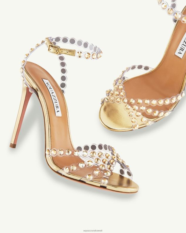 Aquazzura صندل تيكيلا بليكسي 105 ذهب HNZRT106