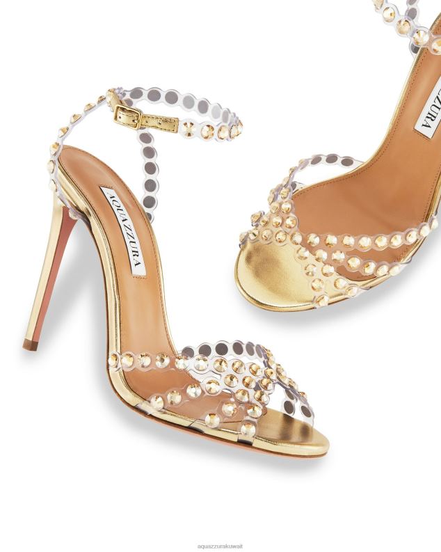 Aquazzura صندل تيكيلا بليكسي 105 ذهب HNZRT106