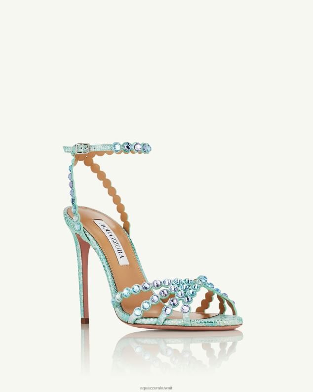 Aquazzura صندل التكيلا 105 أزرق HNZRT11