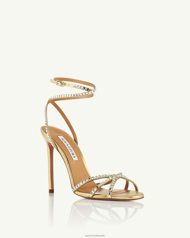 Aquazzura صندل الرقصة الأخيرة 105 ذهب HNZRT114