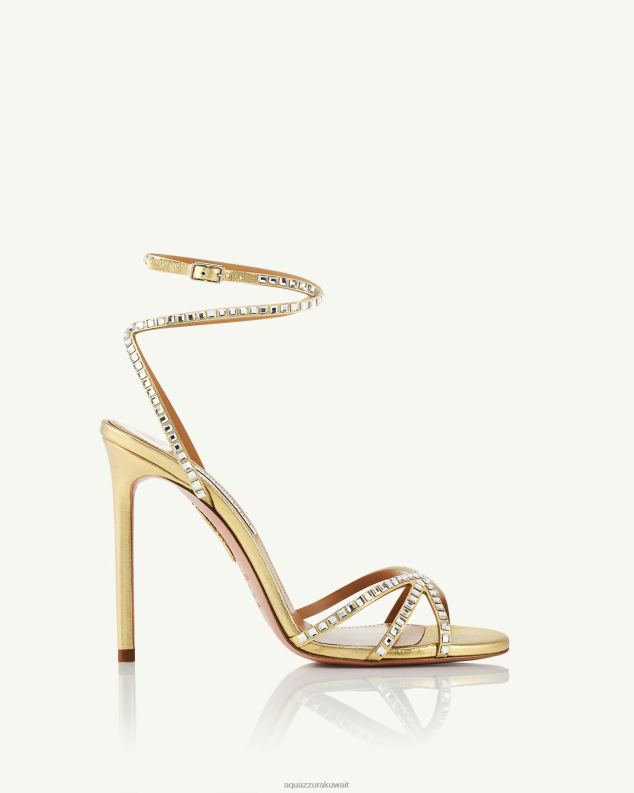 Aquazzura صندل الرقصة الأخيرة 105 ذهب HNZRT114