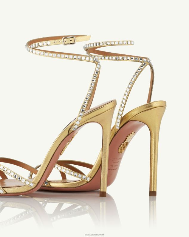 Aquazzura صندل الرقصة الأخيرة 105 ذهب HNZRT114