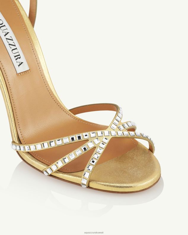 Aquazzura صندل الرقصة الأخيرة 105 ذهب HNZRT114