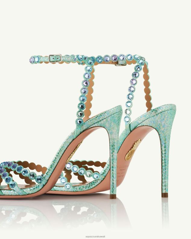 Aquazzura صندل التكيلا 105 أزرق HNZRT11