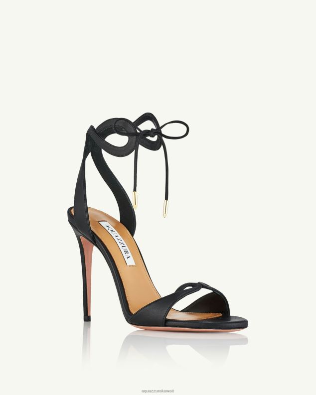 Aquazzura صندل تيسا 105 أسود HNZRT120