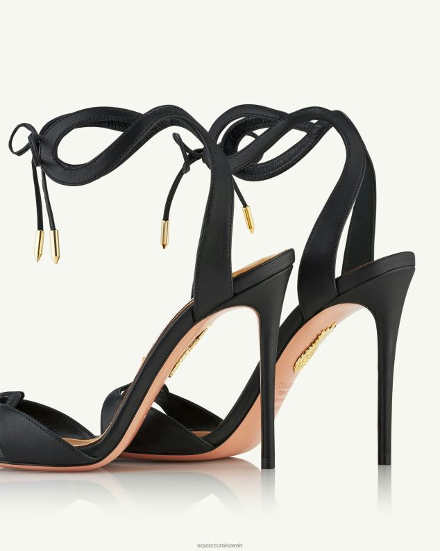 Aquazzura صندل تيسا 105 أسود HNZRT120