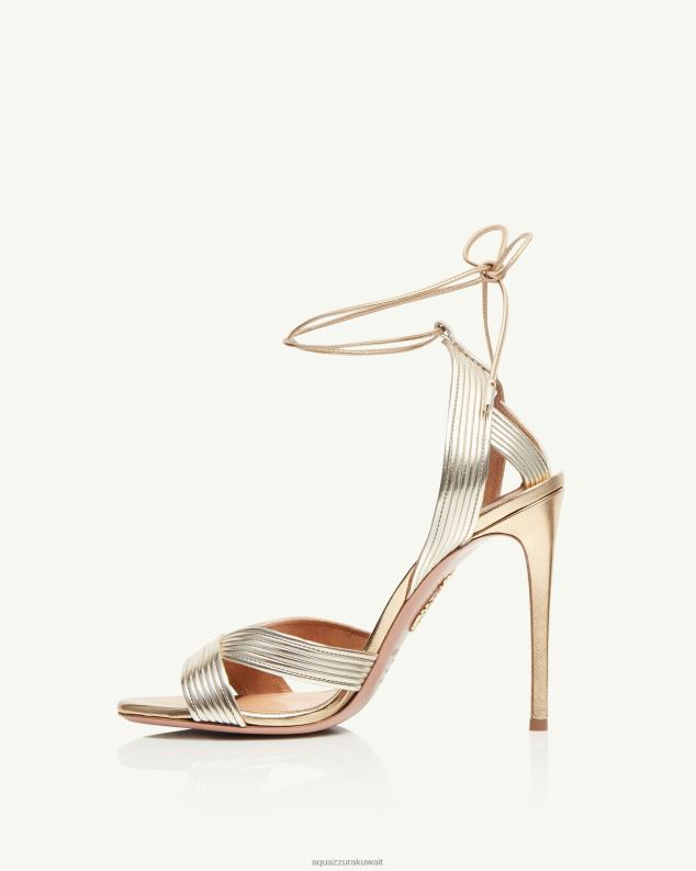 Aquazzura آري صندل 105 ذهب HNZRT129