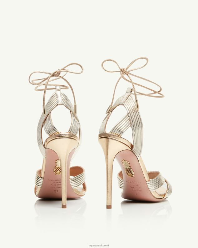 Aquazzura آري صندل 105 ذهب HNZRT129