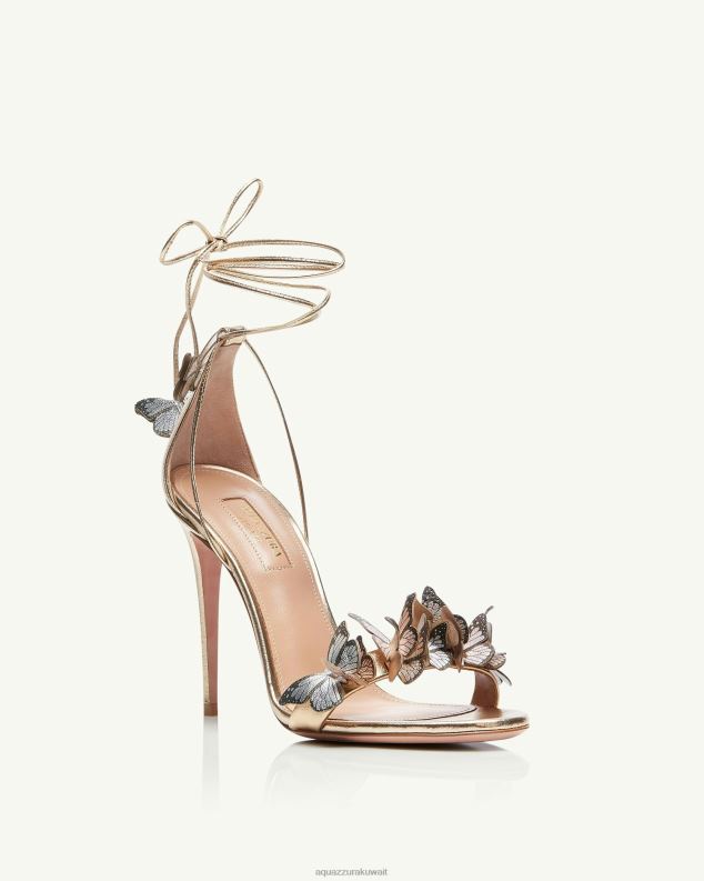 Aquazzura صندل بابيلون 105 ذهب HNZRT134