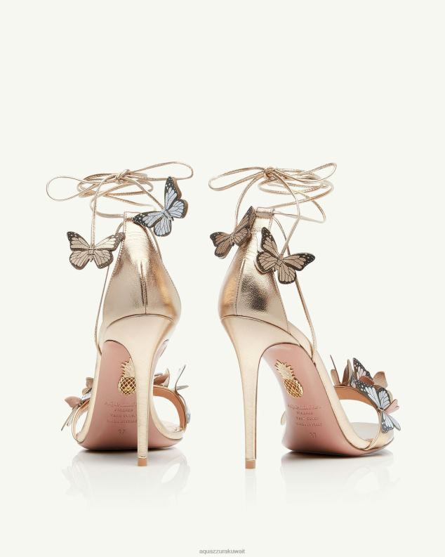 Aquazzura صندل بابيلون 105 ذهب HNZRT134