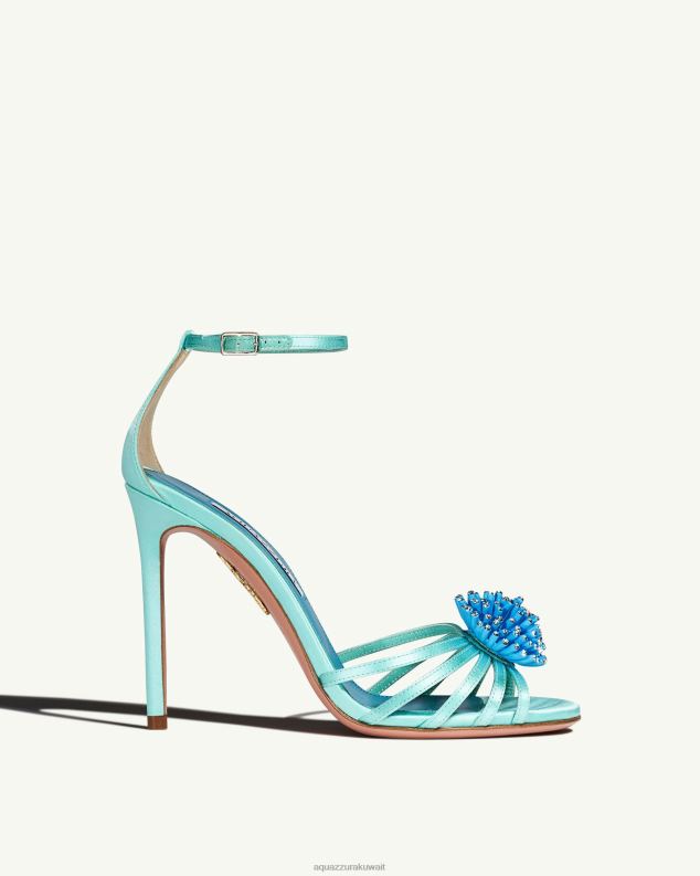 Aquazzura صندل شقائق النعمان 105 أزرق HNZRT13