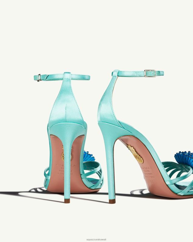 Aquazzura صندل شقائق النعمان 105 أزرق HNZRT13