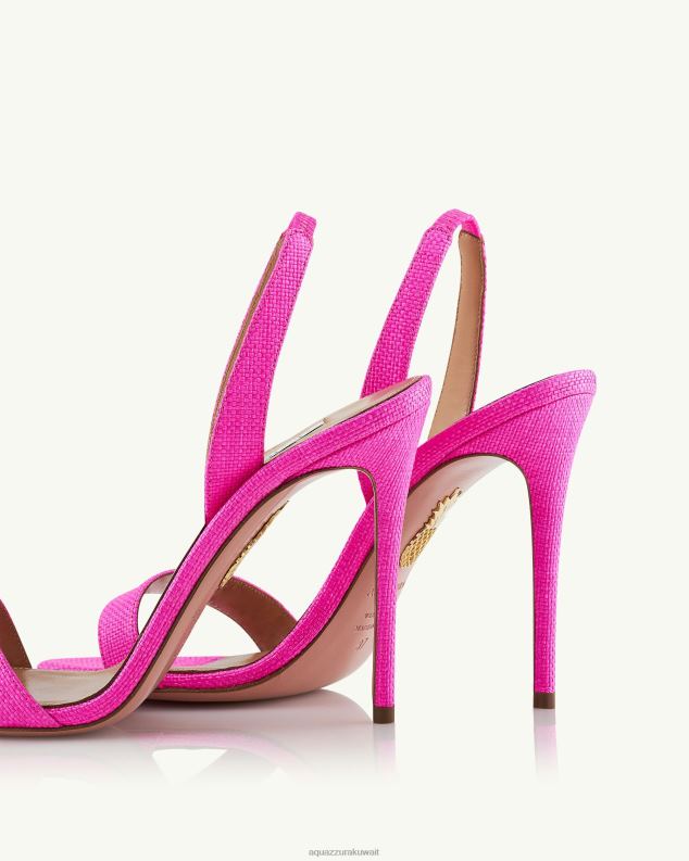 Aquazzura صندل عاري جدا 105 ضارب الى الحمرة HNZRT140