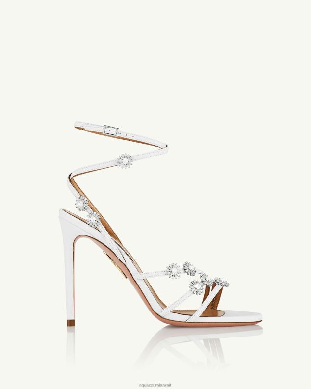 Aquazzura صندل ليلة مليئة بالنجوم 105 أبيض HNZRT150