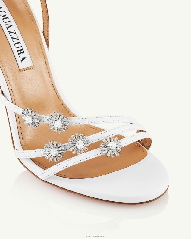 Aquazzura صندل ليلة مليئة بالنجوم 105 أبيض HNZRT150