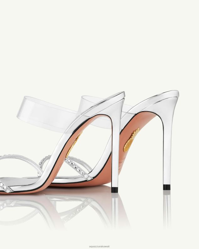 Aquazzura فيلم البغل 105 فضة HNZRT151