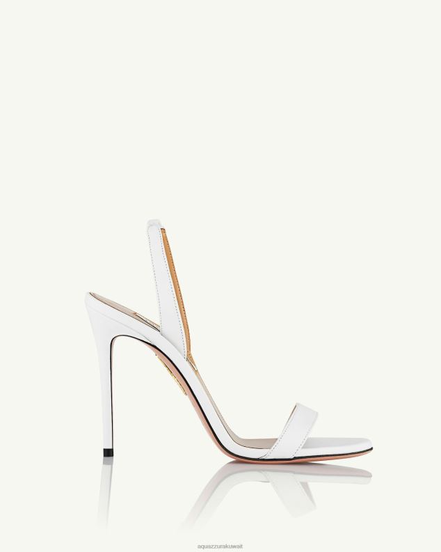 Aquazzura صندل عاري جدا 105 أبيض HNZRT157