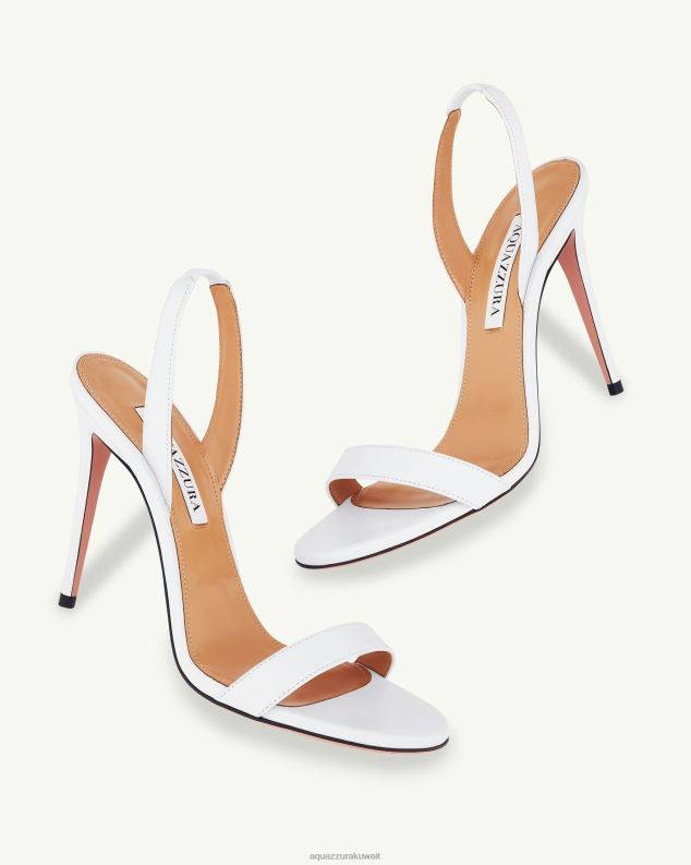 Aquazzura صندل عاري جدا 105 أبيض HNZRT157