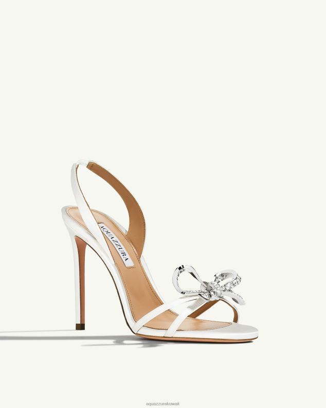 Aquazzura صندل فاتنة 105 أبيض HNZRT161