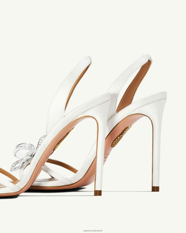 Aquazzura صندل فاتنة 105 أبيض HNZRT161