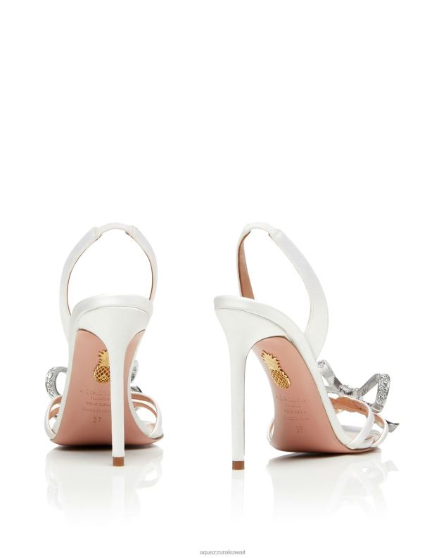 Aquazzura صندل فاتنة 105 أبيض HNZRT161