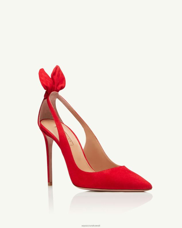 Aquazzura مضخة ربطة عنق 105 أحمر HNZRT167