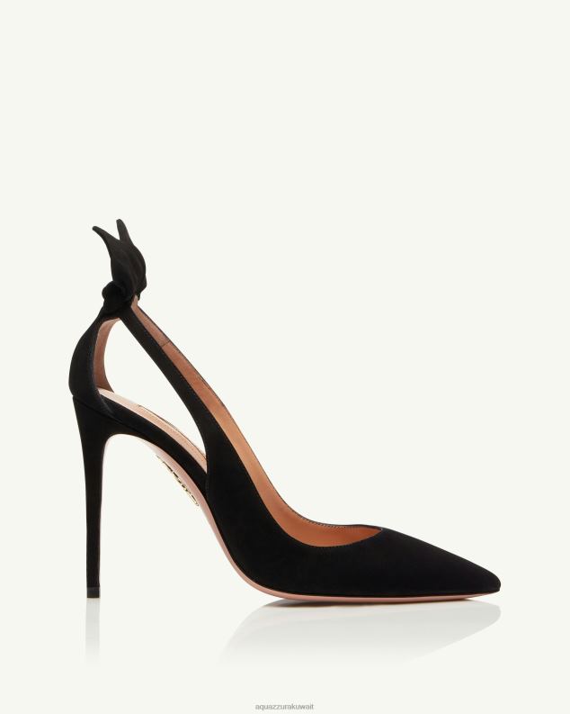 Aquazzura مضخة ربطة عنق 105 أسود HNZRT168