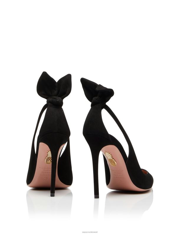 Aquazzura مضخة ربطة عنق 105 أسود HNZRT168