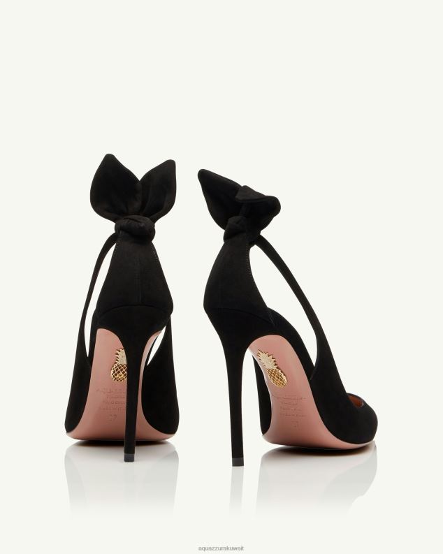 Aquazzura مضخة ربطة عنق 105 أسود HNZRT168