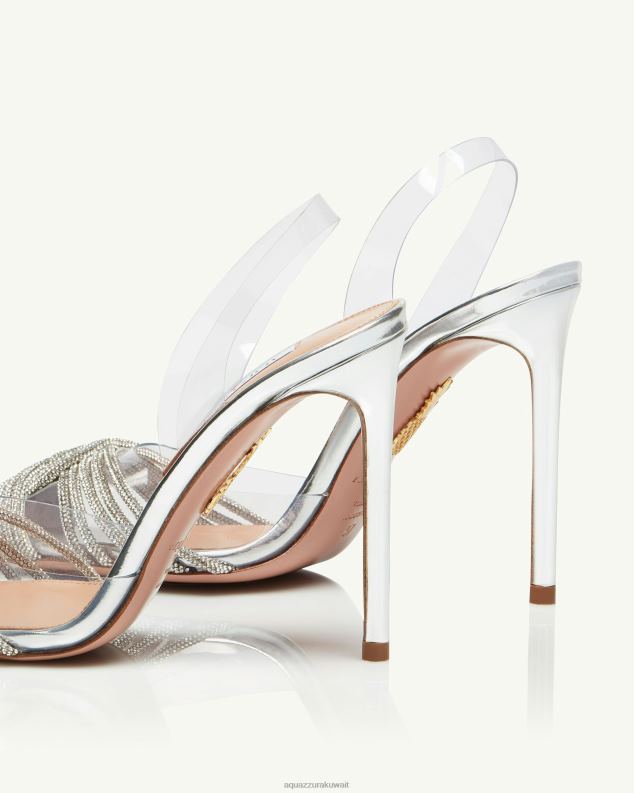 Aquazzura غاتسبي بليكسي حبال 105 فضة HNZRT182