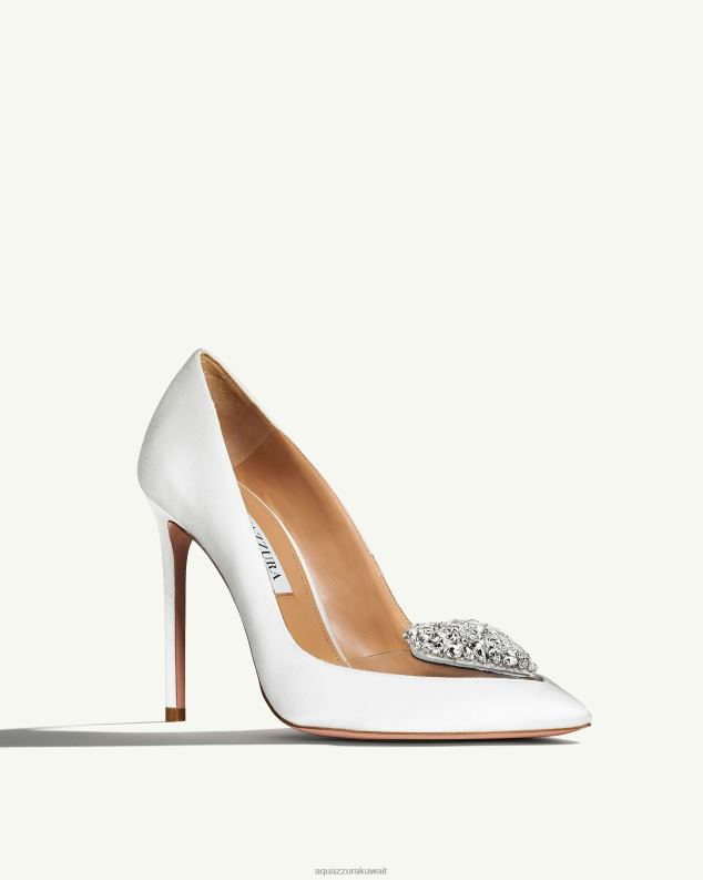 Aquazzura أحبني مضخة 105 أبيض HNZRT183