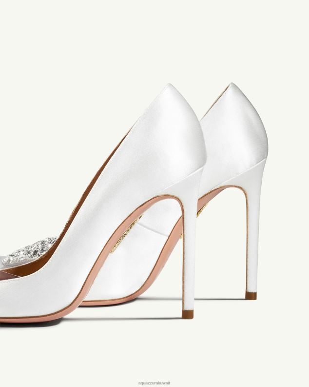 Aquazzura أحبني مضخة 105 أبيض HNZRT183