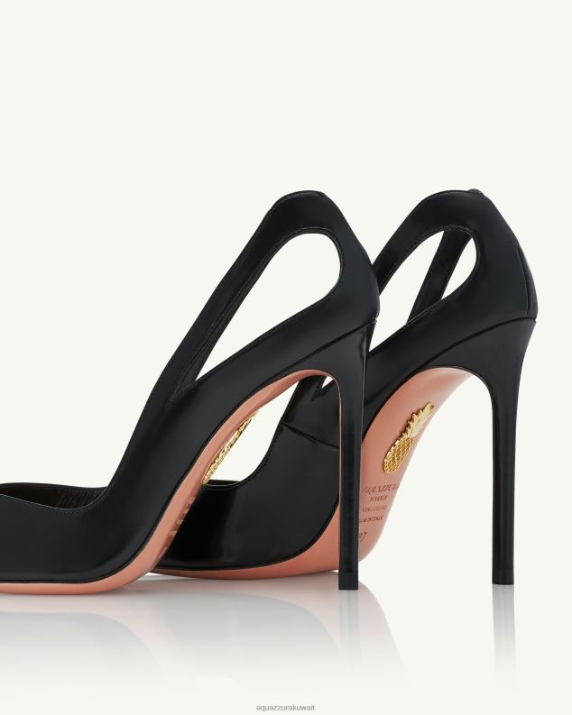 Aquazzura مضخة شيفا 105 أسود HNZRT192