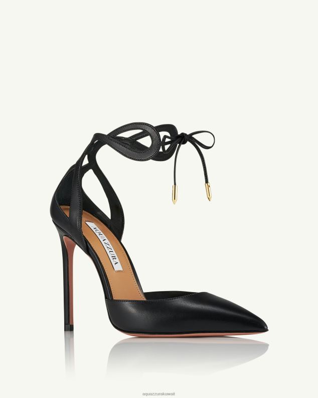 Aquazzura مضخة تيسا 105 أسود HNZRT196