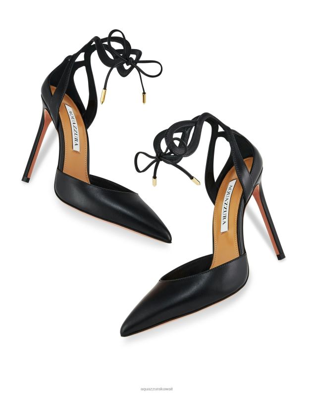 Aquazzura مضخة تيسا 105 أسود HNZRT196