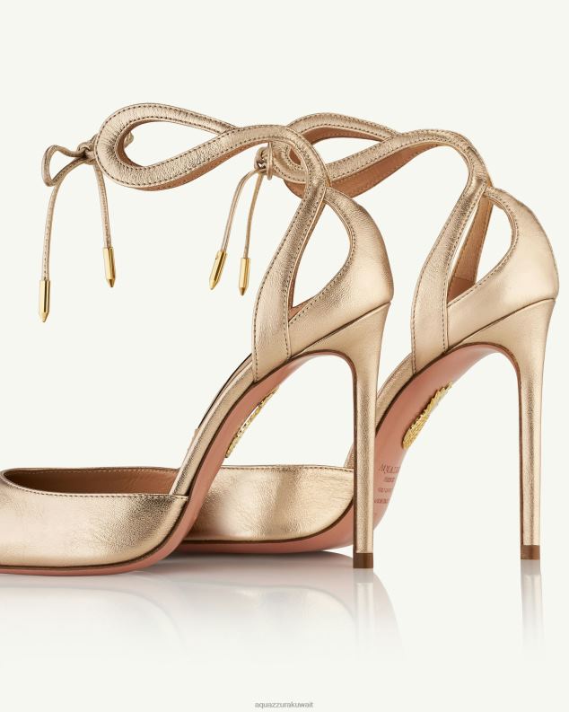 Aquazzura مضخة تيسا 105 ذهب HNZRT197