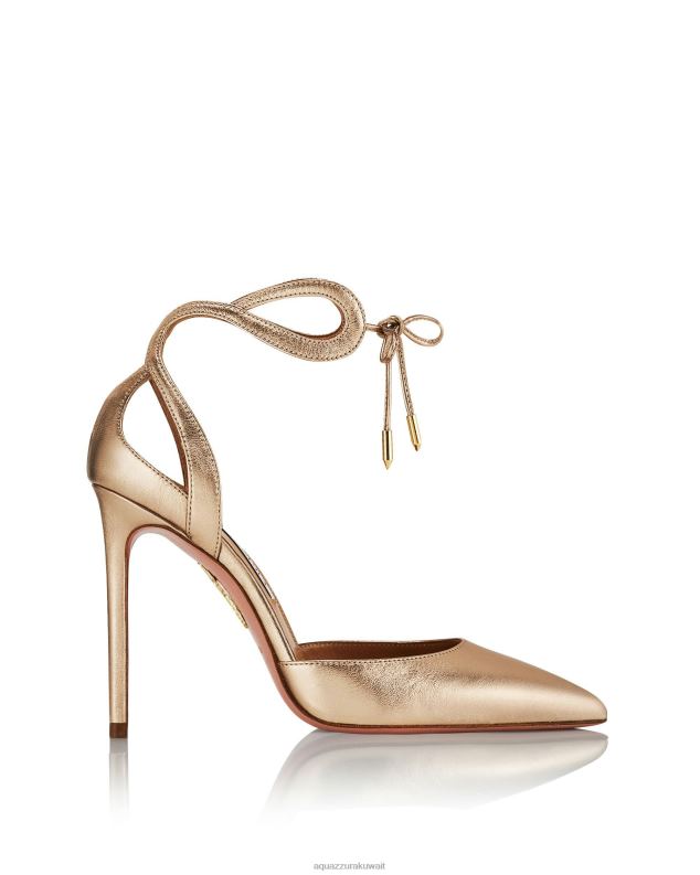 Aquazzura مضخة تيسا 105 ذهب HNZRT197