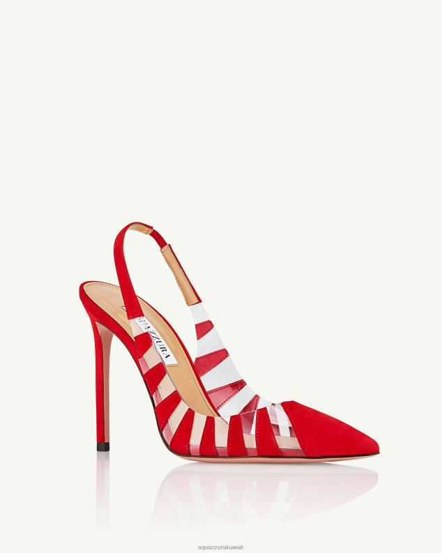 Aquazzura حبال الشائعات الساخنة 105 أحمر HNZRT202