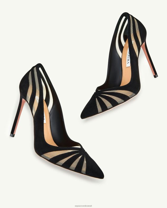 Aquazzura مضخة التجسس 105 أسود HNZRT209