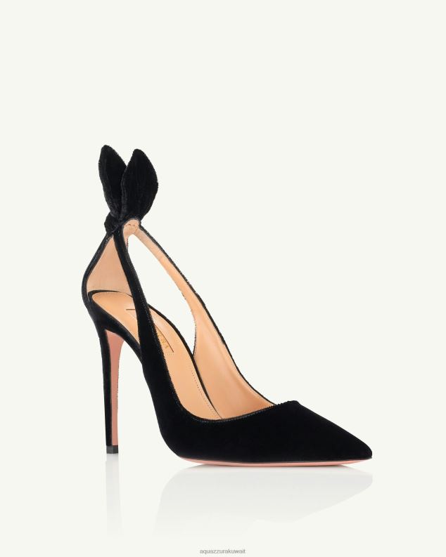 Aquazzura مضخة ربطة عنق 105 أسود HNZRT213