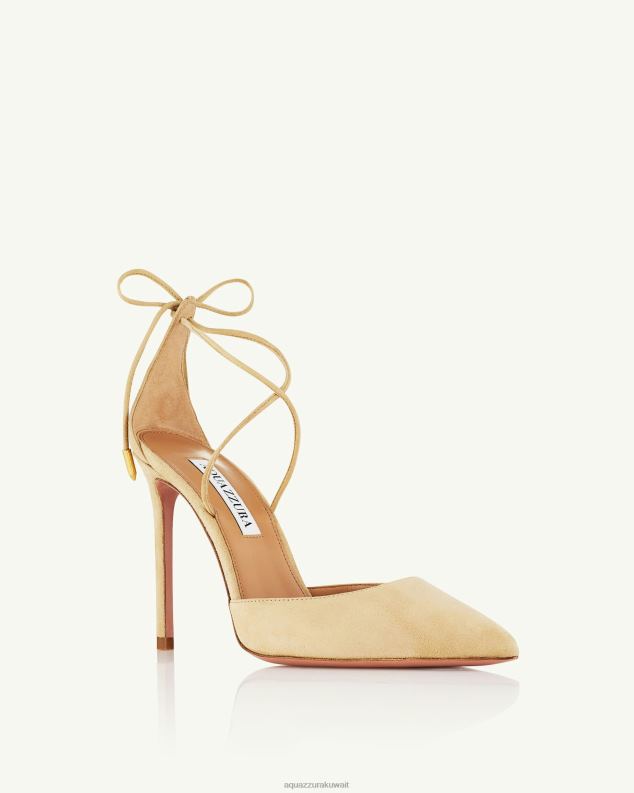 Aquazzura مضخة الكرز 105 اللون البيج HNZRT217