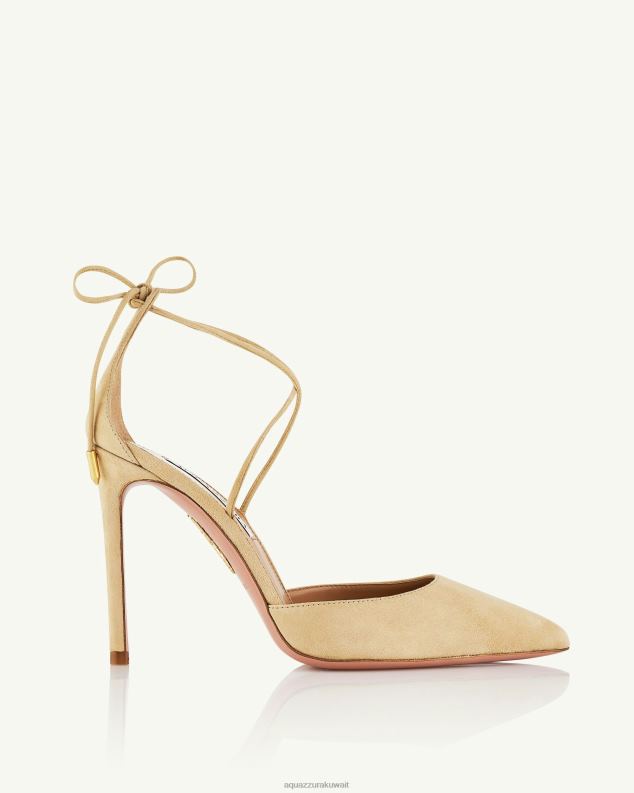 Aquazzura مضخة الكرز 105 اللون البيج HNZRT217