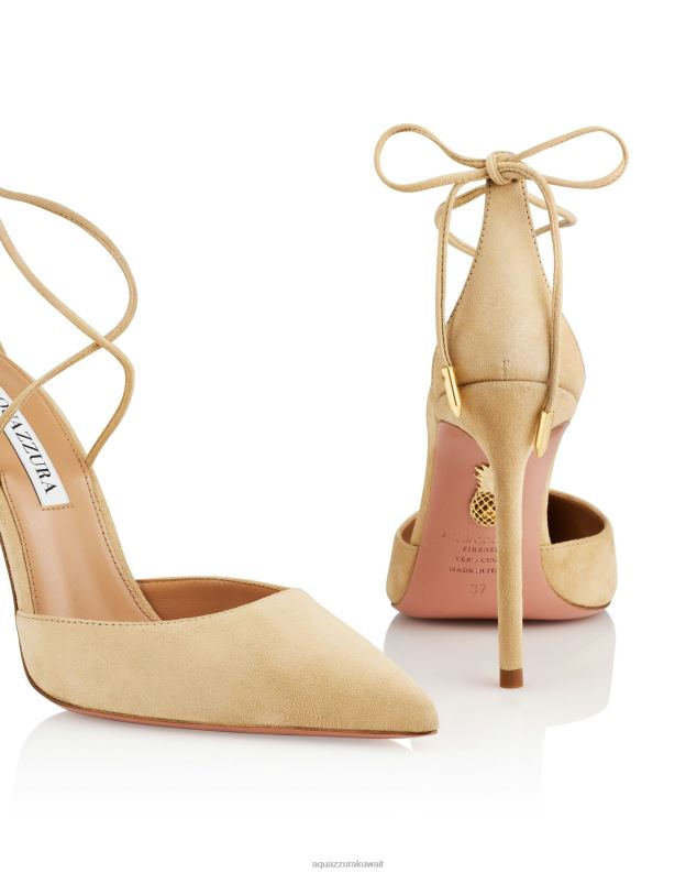 Aquazzura مضخة الكرز 105 اللون البيج HNZRT217