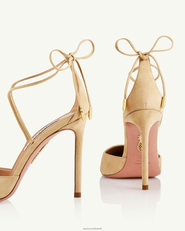 Aquazzura مضخة الكرز 105 اللون البيج HNZRT217