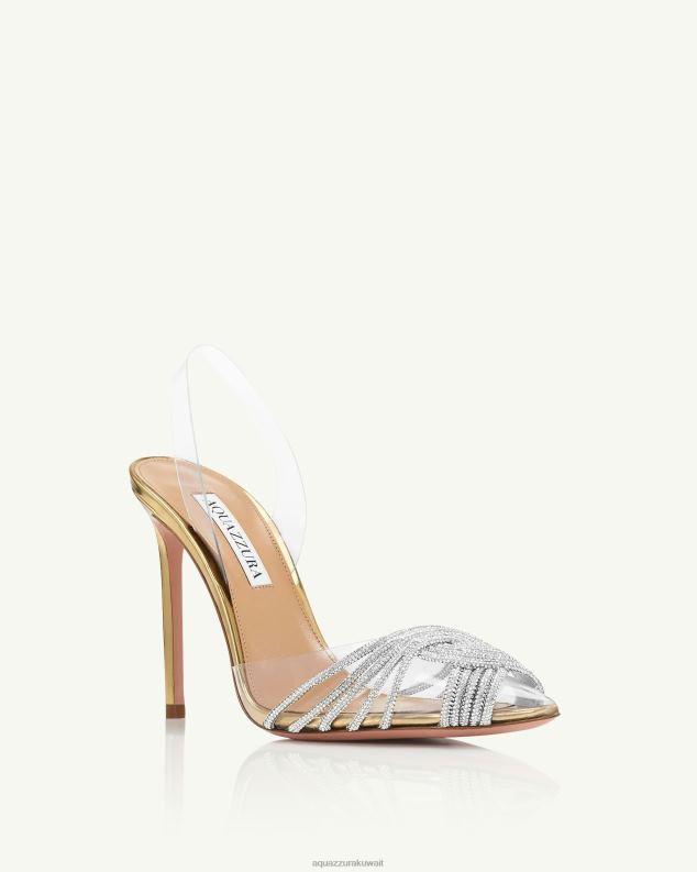 Aquazzura غاتسبي بليكسي حبال 105 ذهب HNZRT220