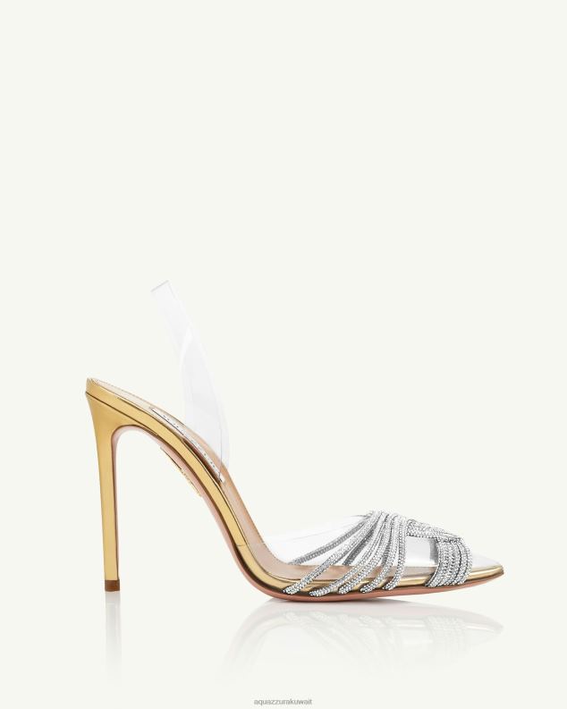 Aquazzura غاتسبي بليكسي حبال 105 ذهب HNZRT220