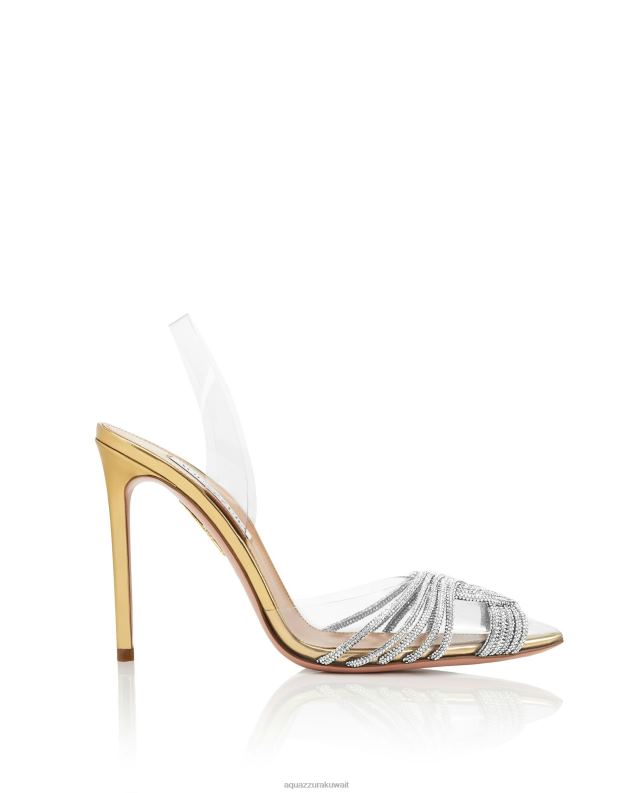 Aquazzura غاتسبي بليكسي حبال 105 ذهب HNZRT220